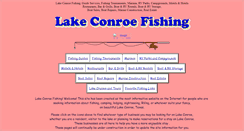 Desktop Screenshot of lakeconroefishing.com