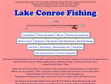 Tablet Screenshot of lakeconroefishing.com